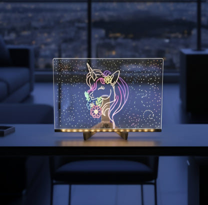 💫 MagiColors™ Tableau à dessin lumineux - Dessine avec la lumière, crée la magie !