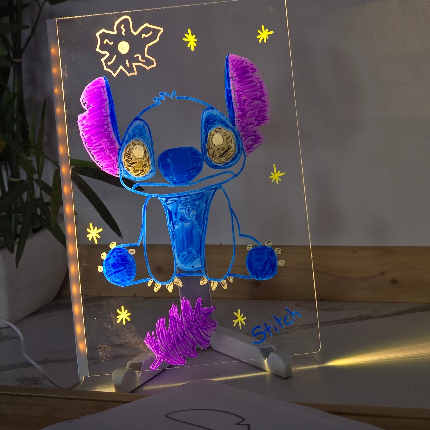 💫 MagiColors™ Tableau à dessin lumineux - Dessine avec la lumière, crée la magie !